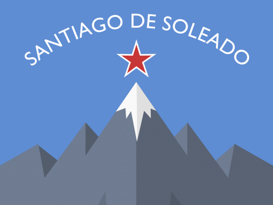 Flagge Santiago de Soleado
